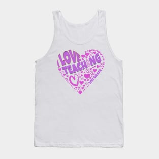 Teacher love shown on I Love Teaching 2nd Grade tee Tank Top